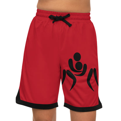 Basketball Rib Shorts: Wrestling Dark Red