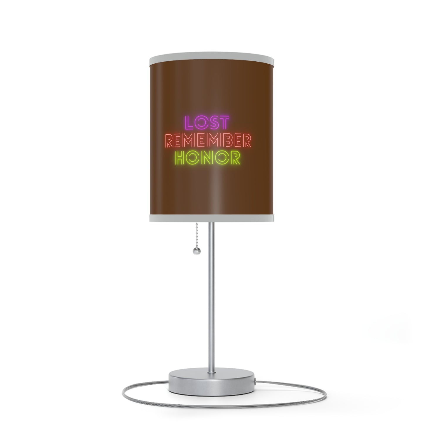 Lamp on a Stand, US|CA plug: Racing Brown