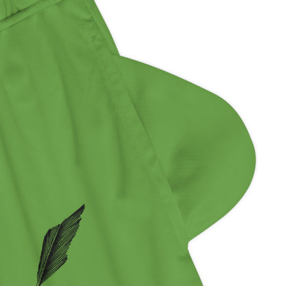 Basketball Rib Shorts: Writing Green