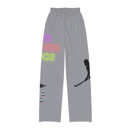 Kids Pajama Pants: Hockey Grey