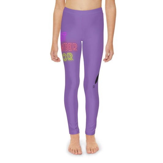 Youth Full-Length Leggings: Lost Remember Honor Lite Purple