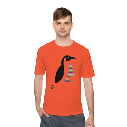 Moisture Wicking Tee: Crazy Penguin World Logo #1