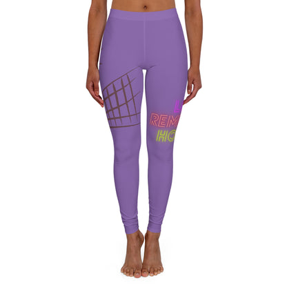 Women's Spandex Leggings: Volleyball Lite Purple