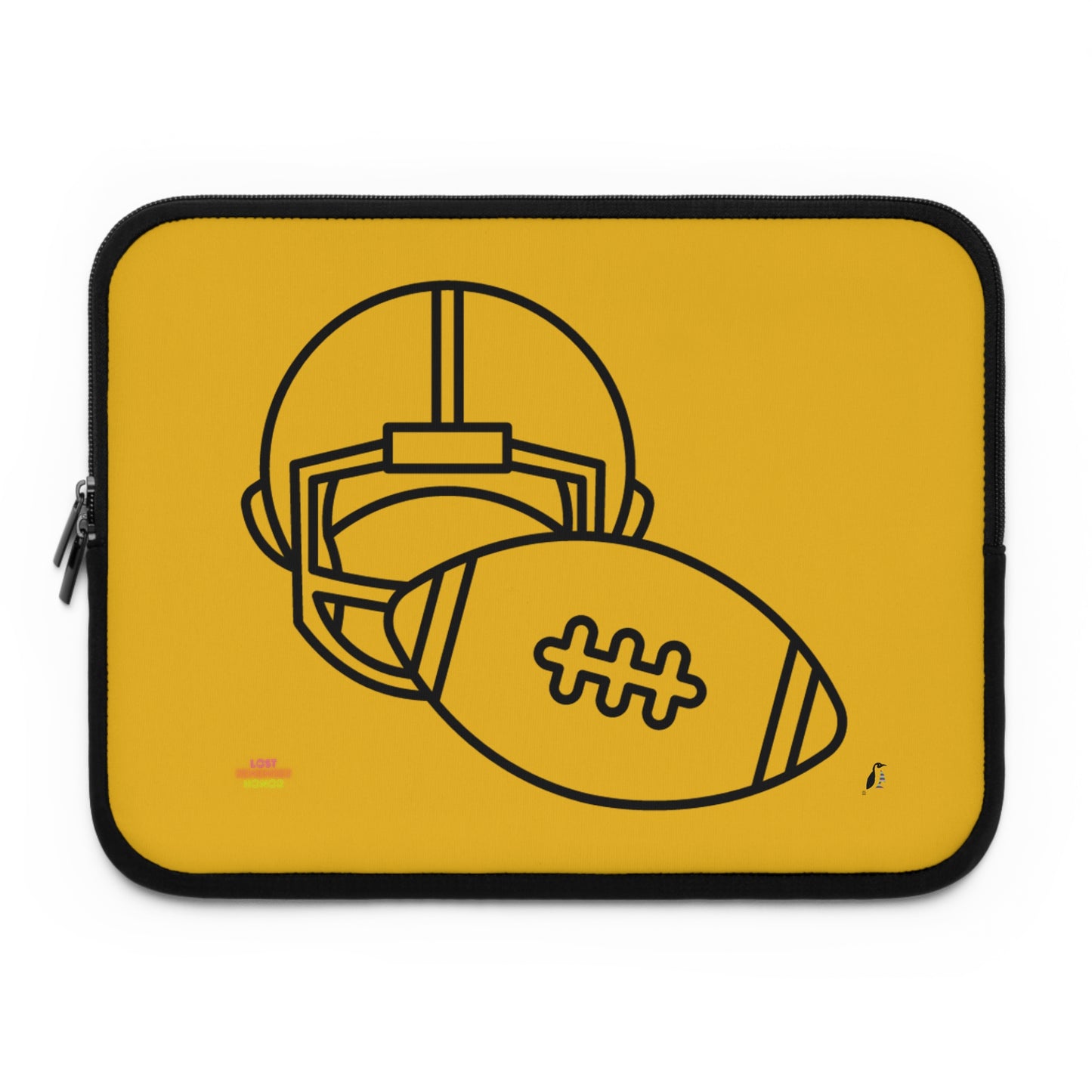 Laptop Sleeve: Football Yellow