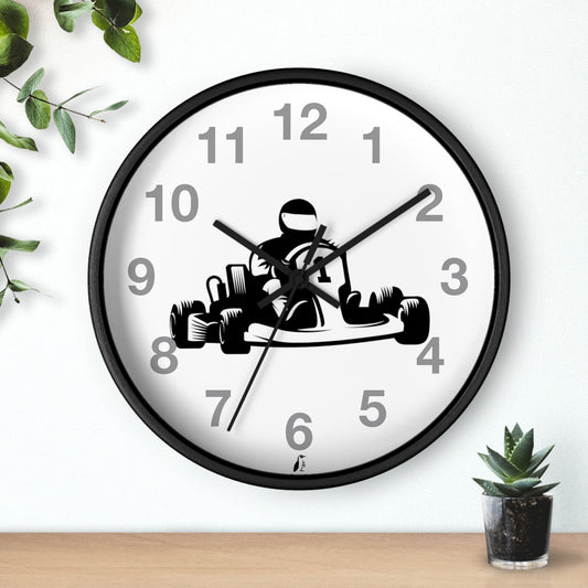 Wall clock: Racing Grey