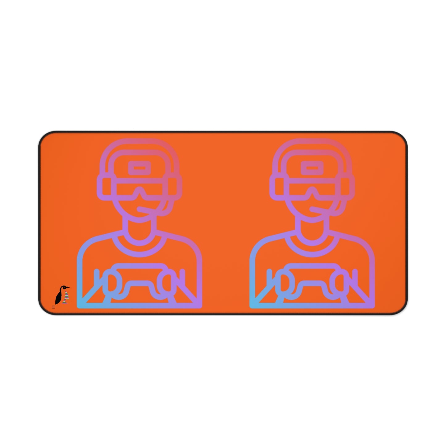 Desk Mat: Gaming Orange