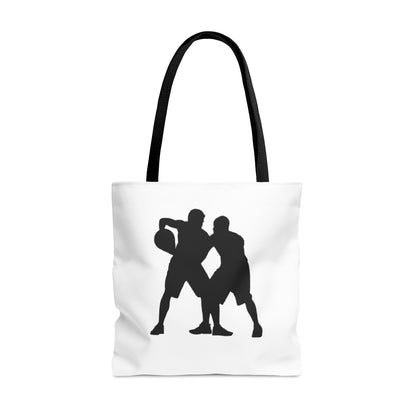 Tote Bag: Basketball White