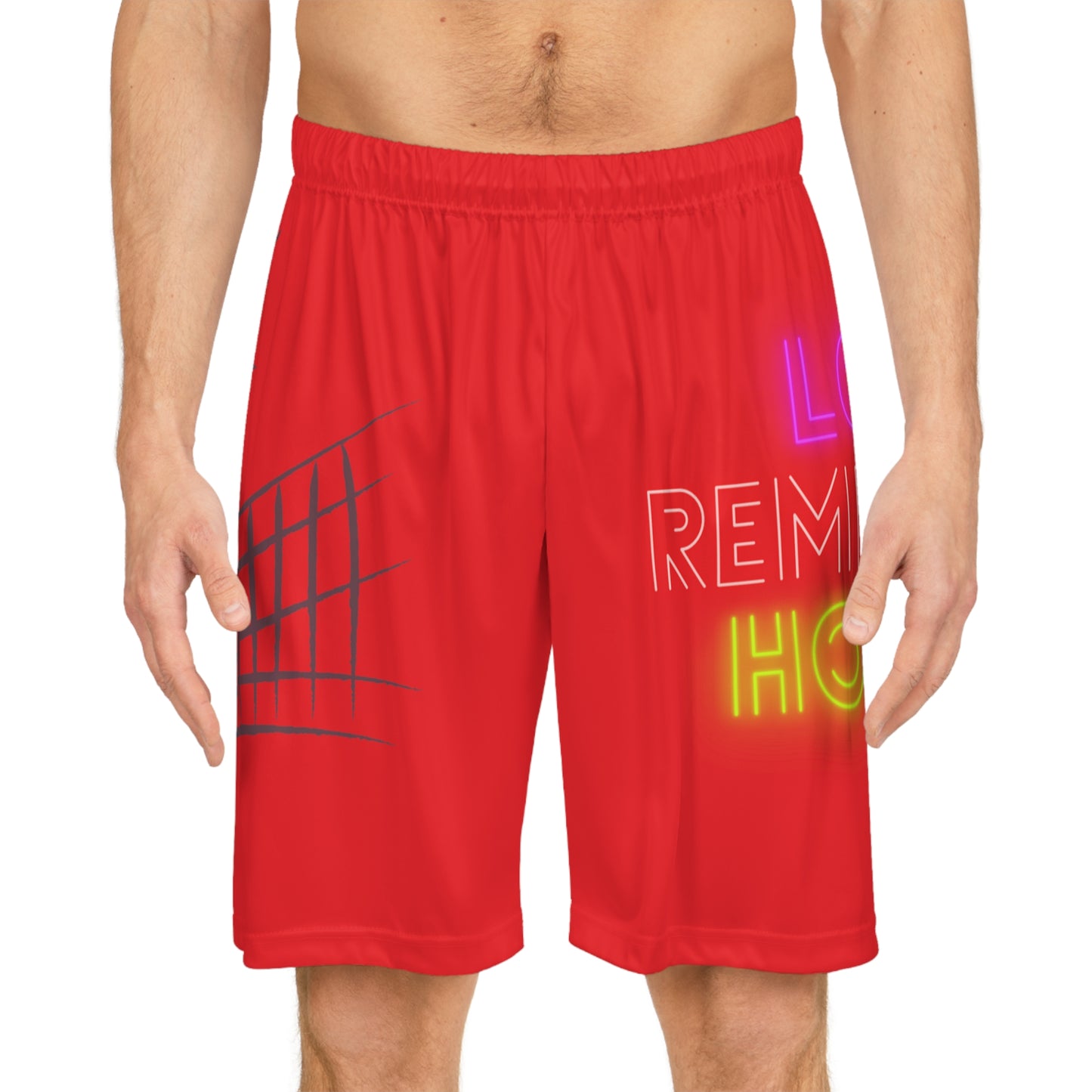 Basketball Shorts: Volleyball Red