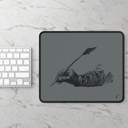 Gaming Mouse Pad: Writing Dark Grey