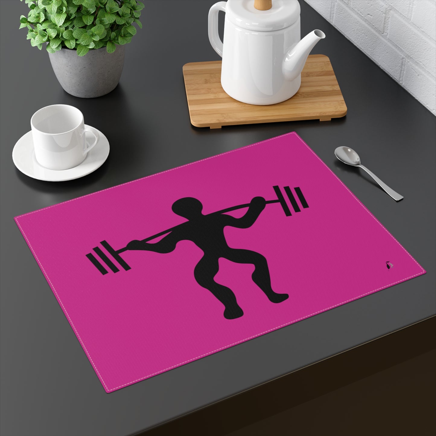 Placemat, 1pc: Weightlifting Pink