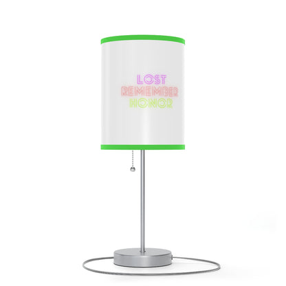 Lamp on a Stand, US|CA plug: Fight Cancer White