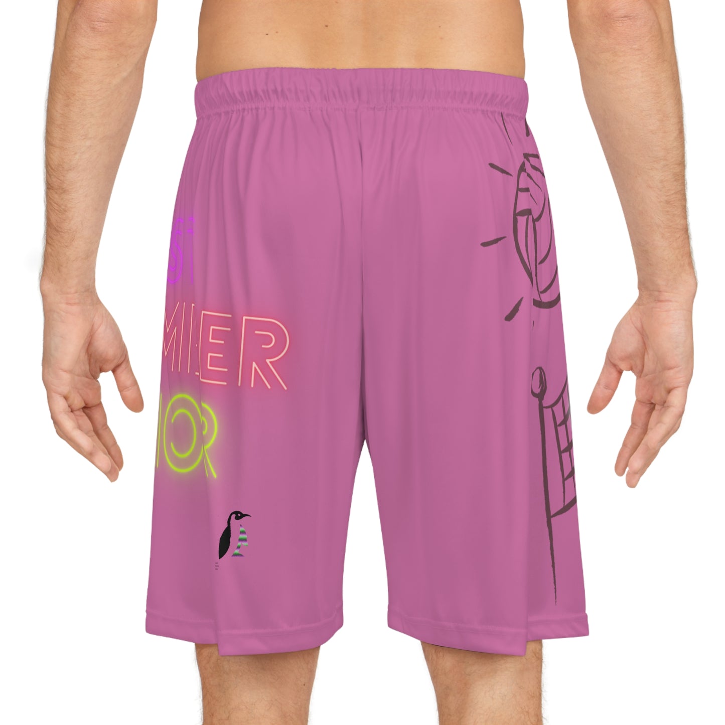 Basketball Shorts: Volleyball Lite Pink