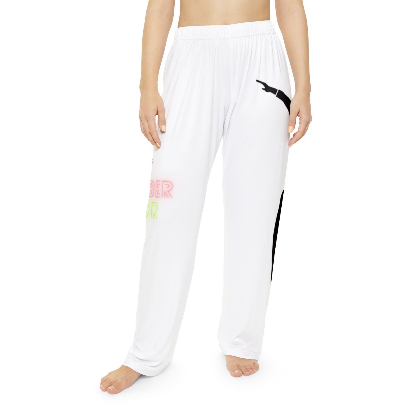 Women's Pajama Pants: Dance White