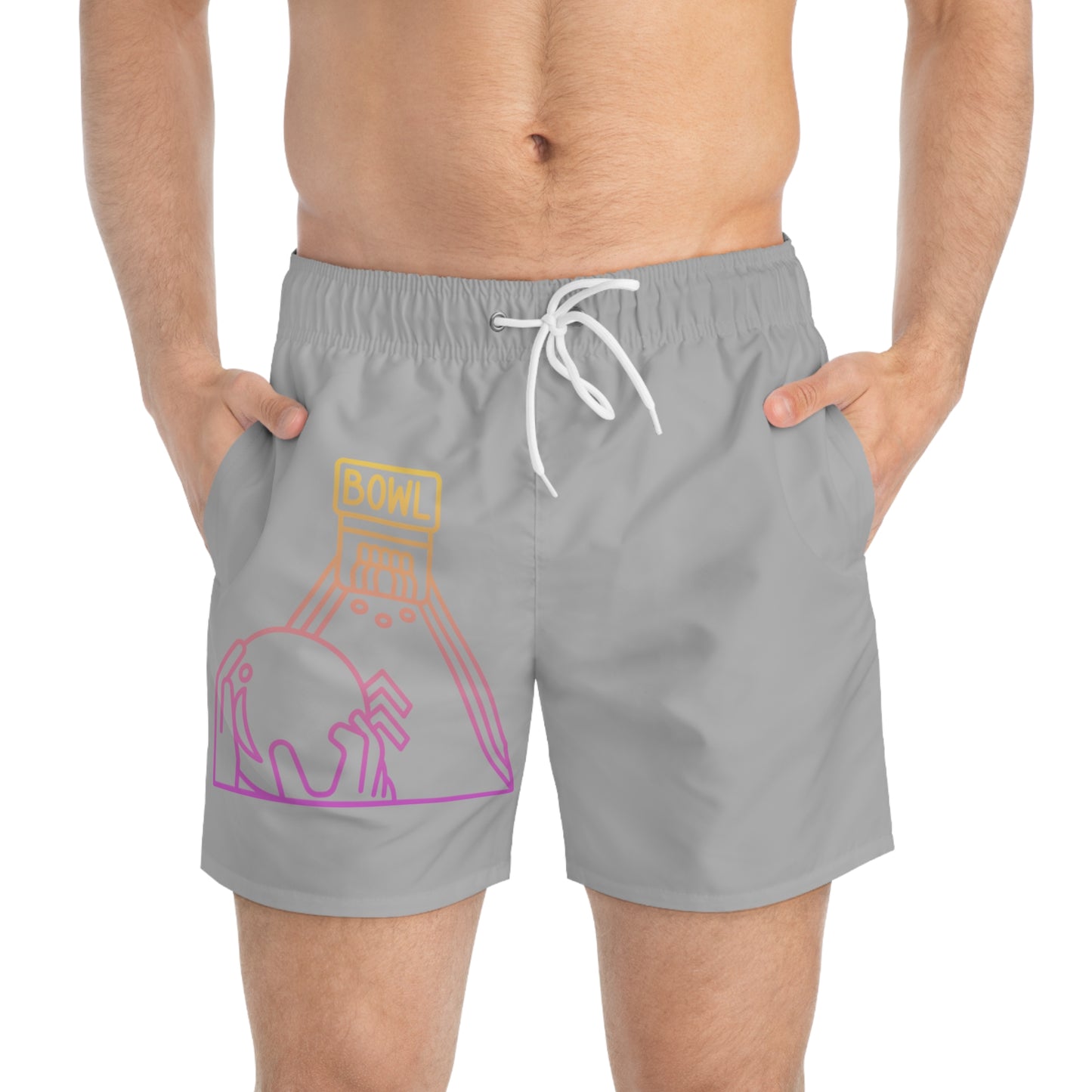 Swim Trunks: Bowling Lite Grey