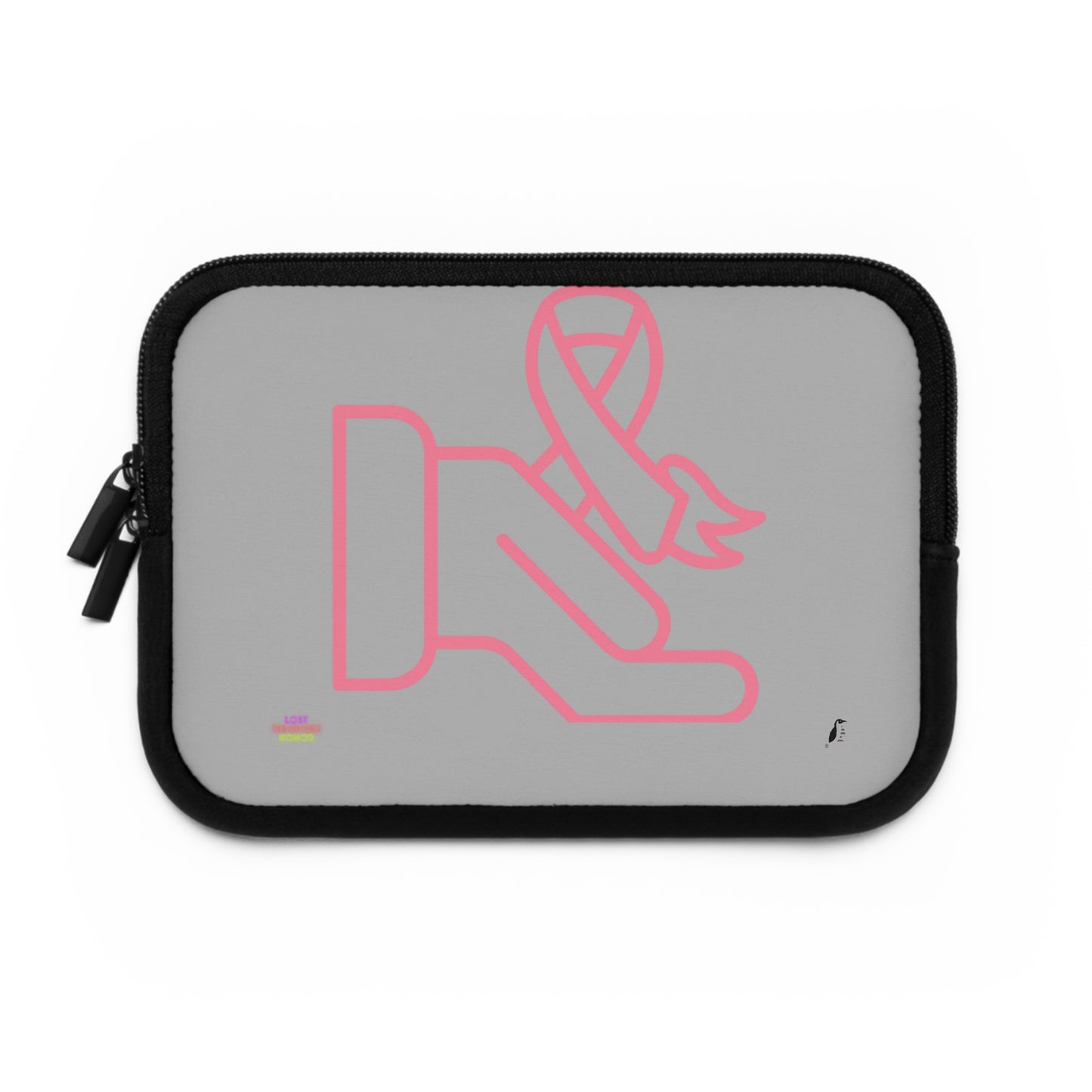 Laptop Sleeve: Fight Cancer Lite Grey