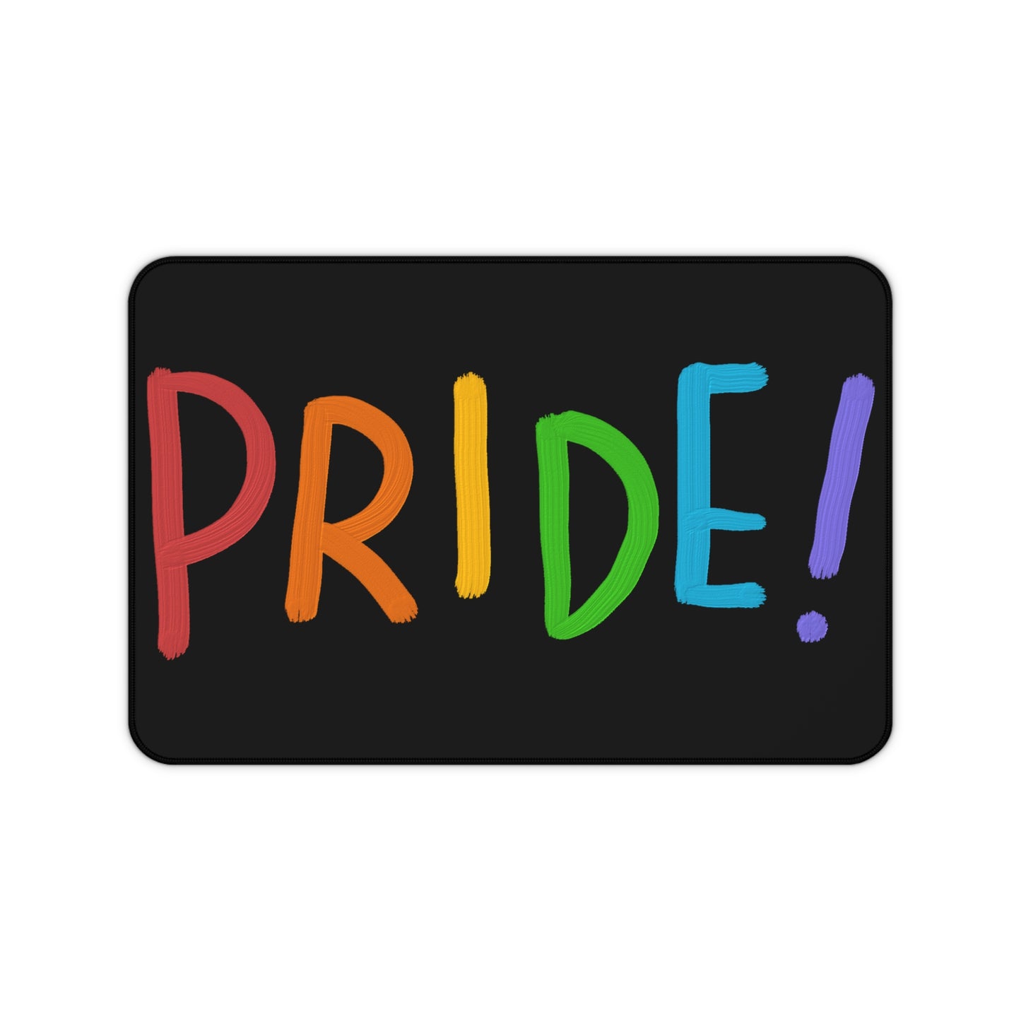 Desk Mat: LGBTQ Pride Black