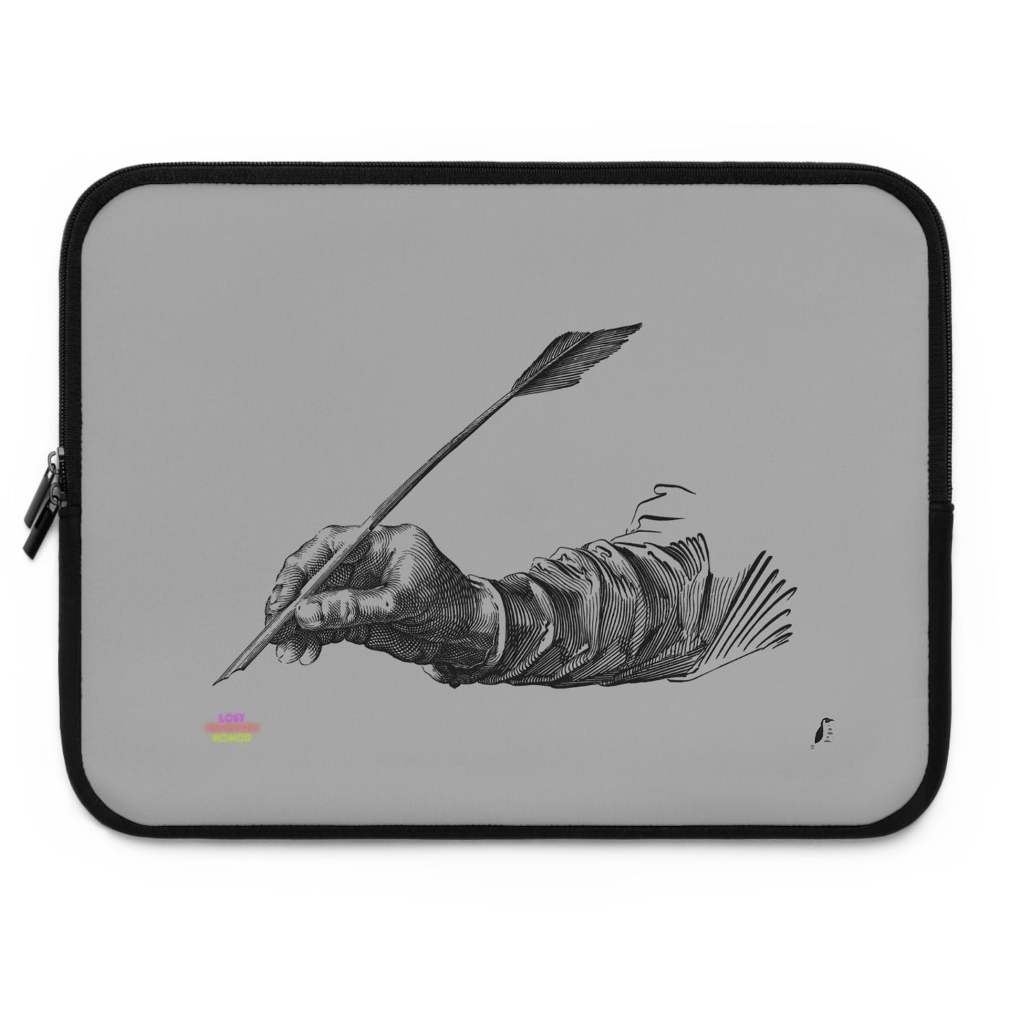 Laptop Sleeve: Writing Lite Grey