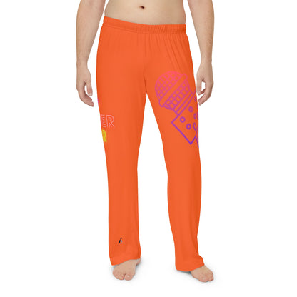 Men's Pajama Pants: Music Orange