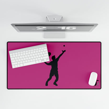 Desk Mats: Tennis Pink