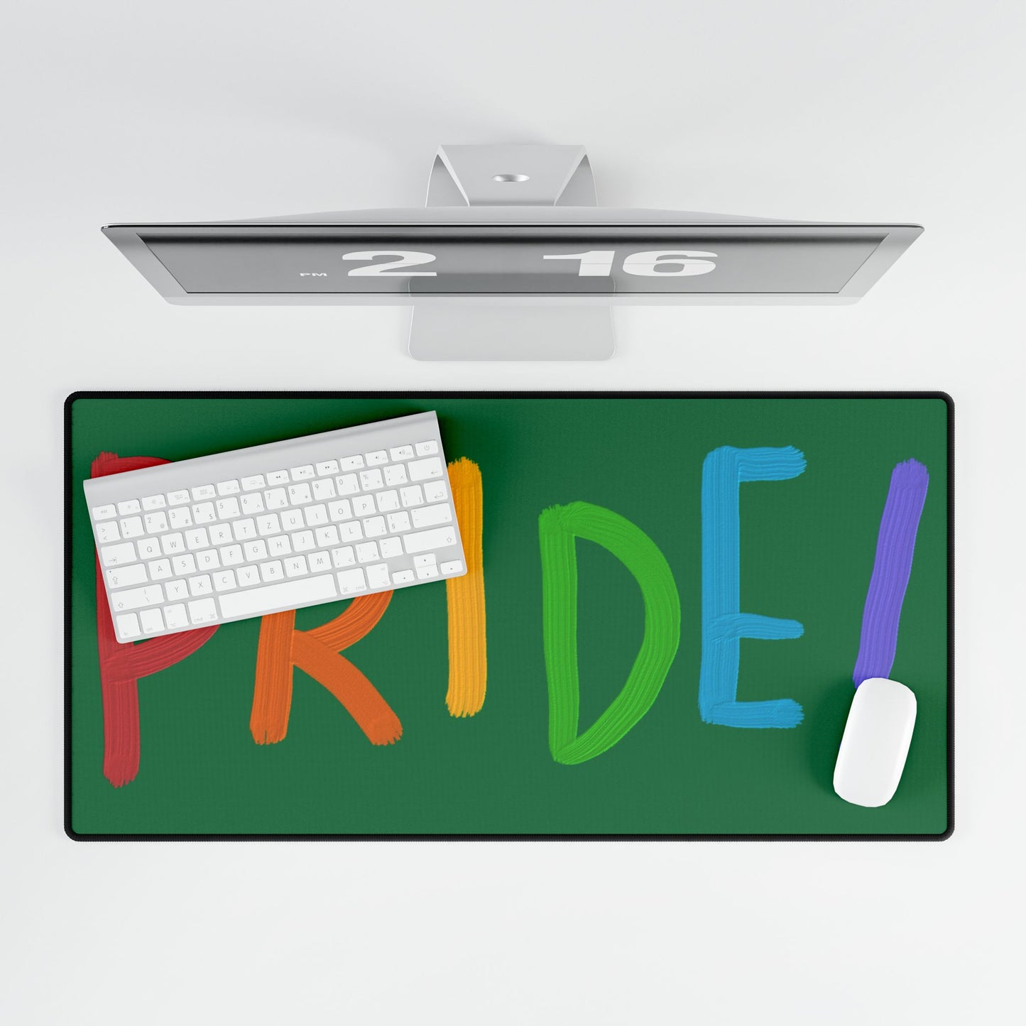 Desk Mats: LGBTQ Pride Dark Green