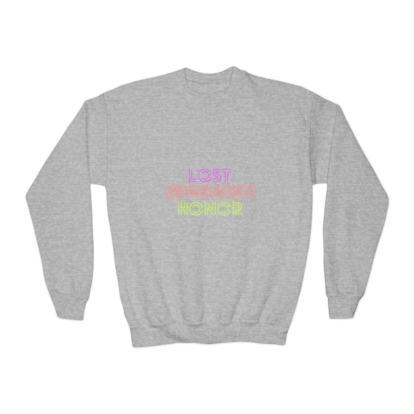 Youth Crewneck Sweatshirt: Lost Remember Honor