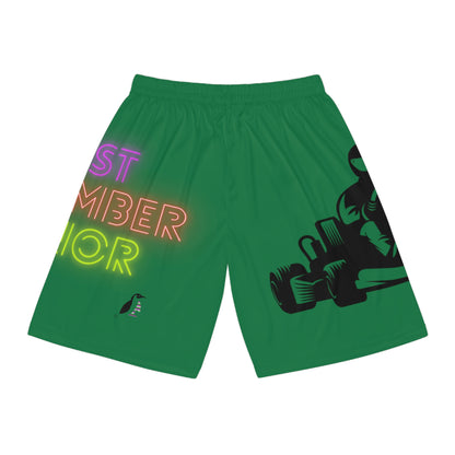 Basketball Shorts: Racing Dark Green