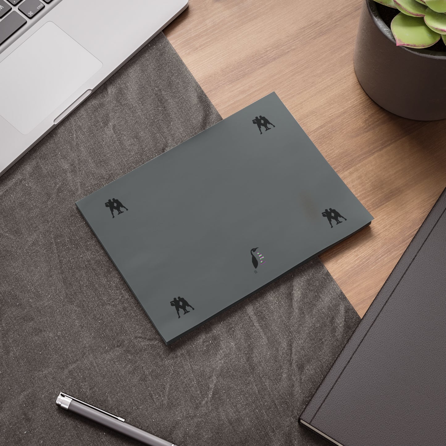 Post-it® Note Pads: Basketball Dark Grey