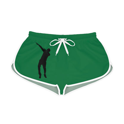 Women's Relaxed Shorts: Dance Dark Green