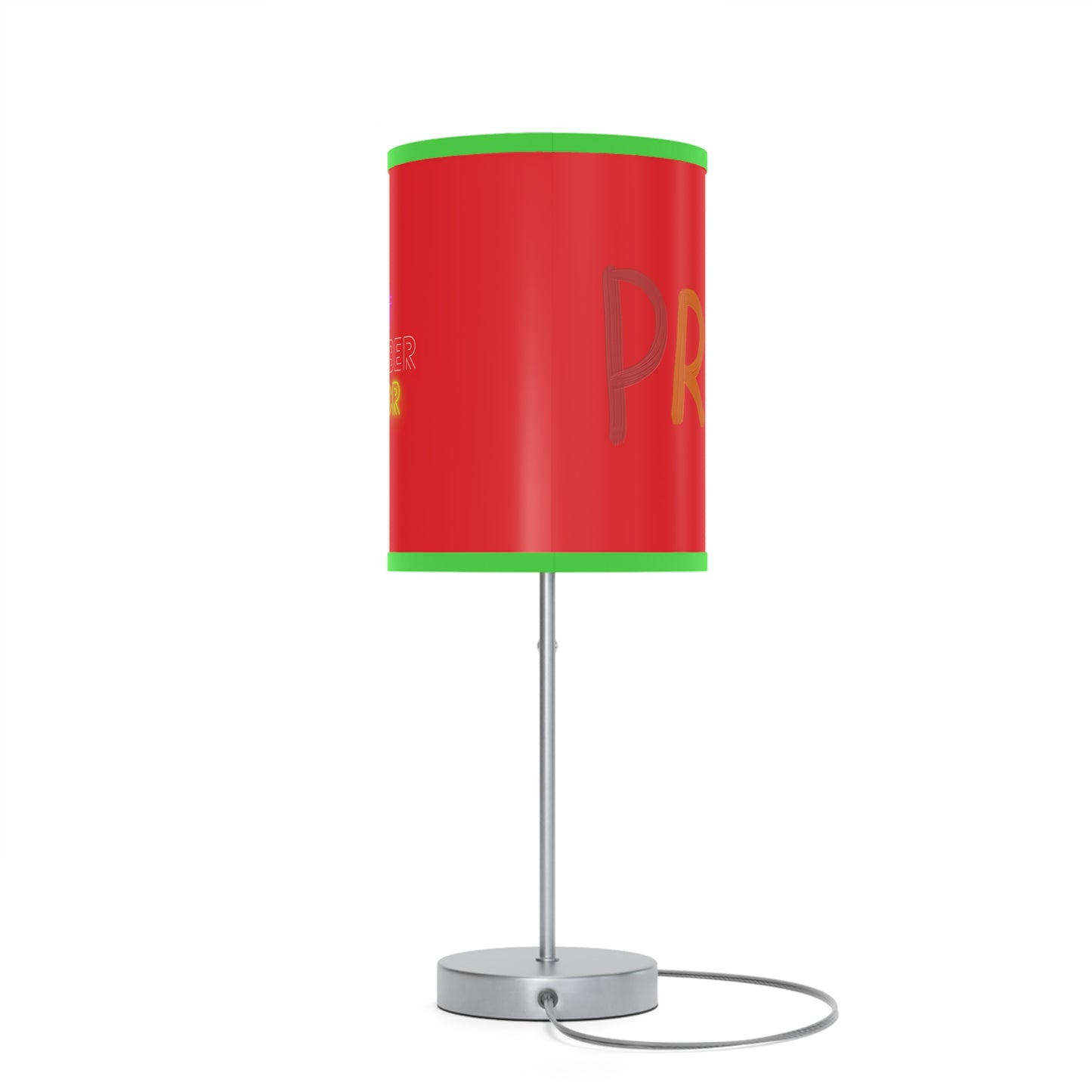 Lamp on a Stand, US|CA plug: LGBTQ Pride Red