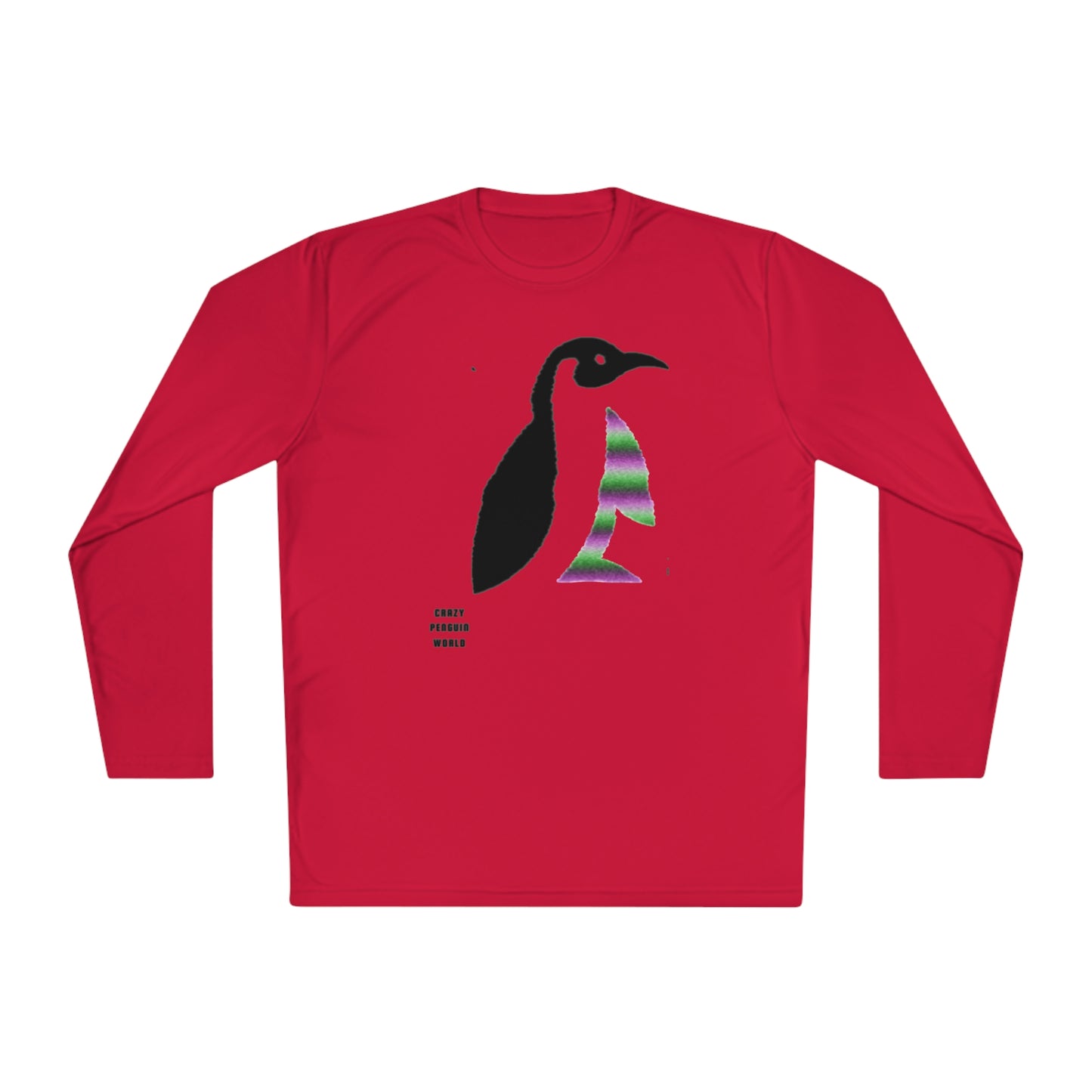 Lightweight Long Sleeve Tee: Crazy Penguin World Logo #2