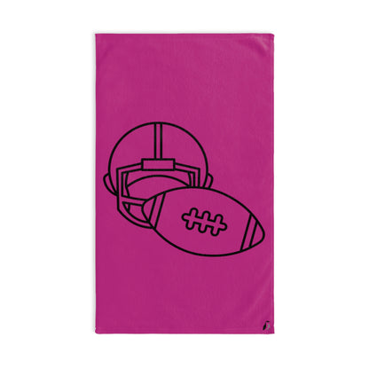 Hand Towel: Football Pink