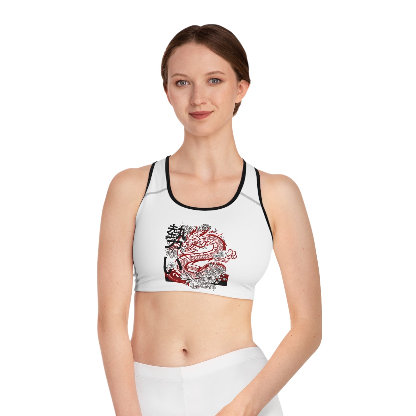 Sports Bra: Dragons White