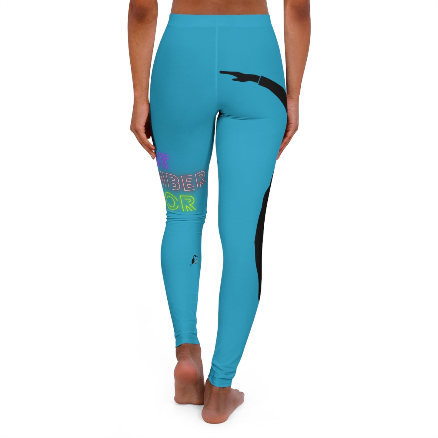 Women's Spandex Leggings: Dance Turquoise