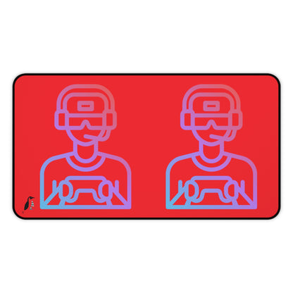 Desk Mat: Gaming Red