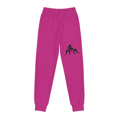 Youth Joggers: Wrestling Pink