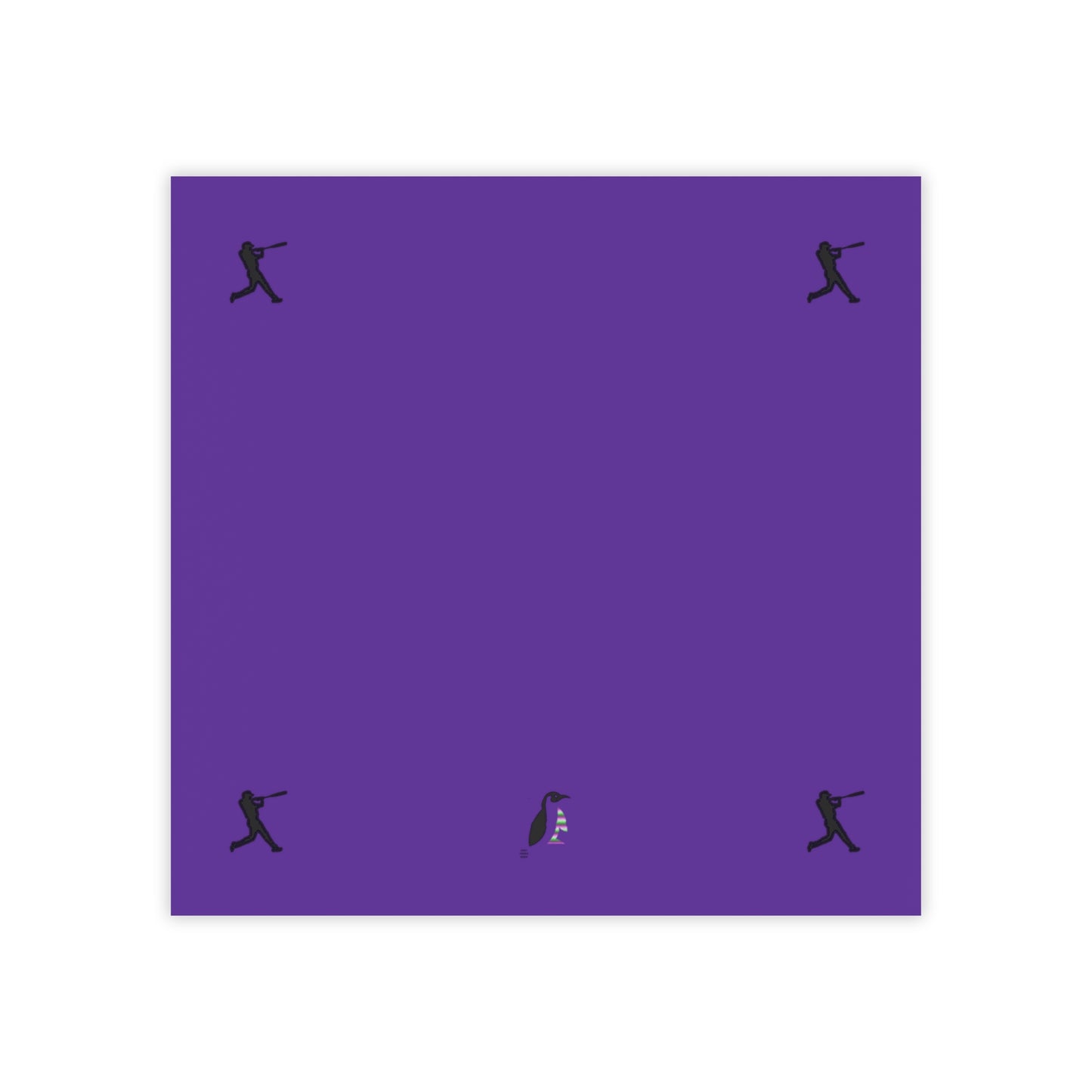 Post-it® Note Pads: Baseball Purple