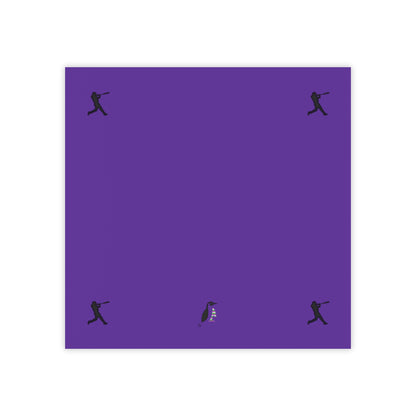 Post-it® Note Pads: Baseball Purple