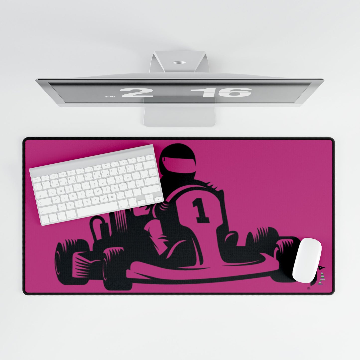 Desk Mats: Racing Pink