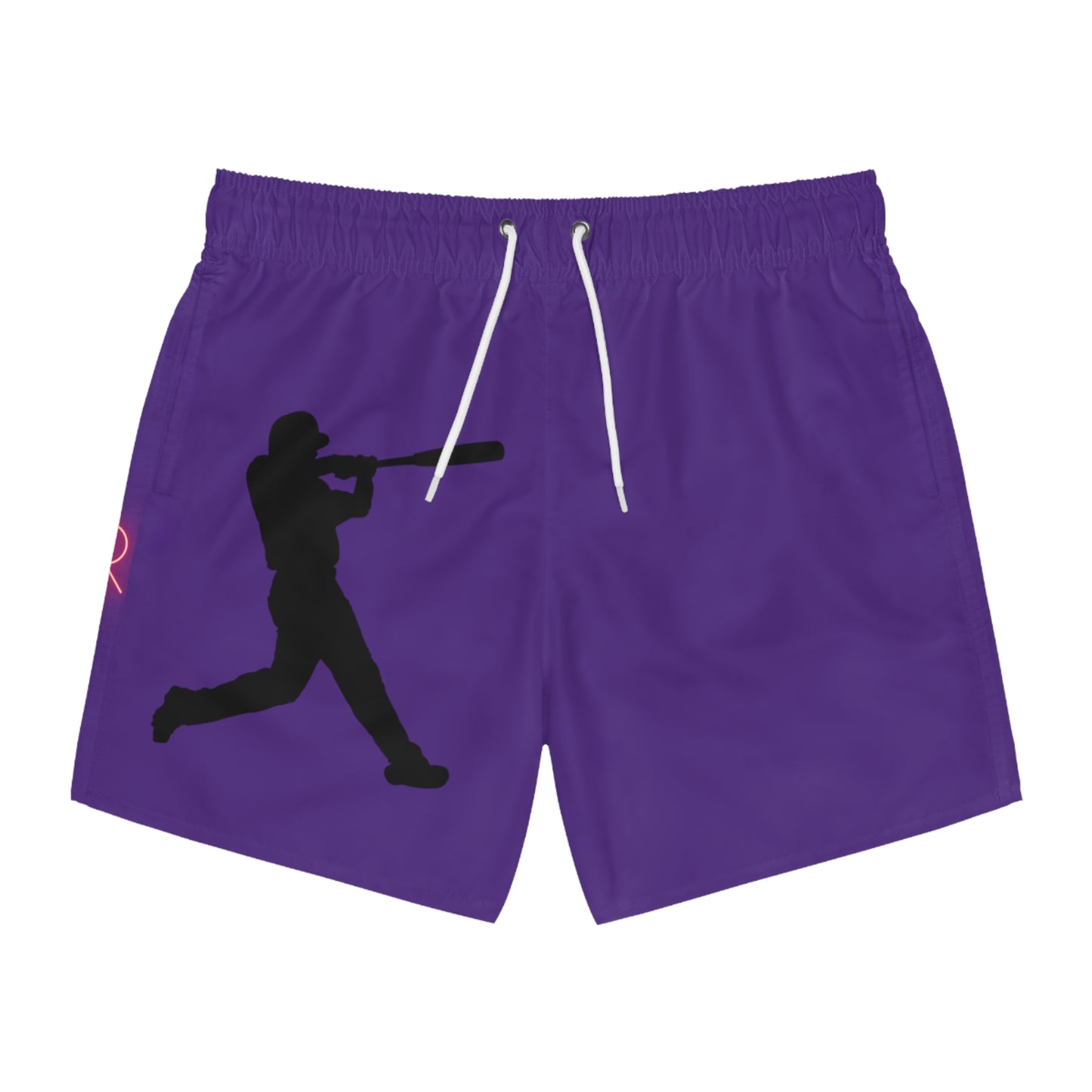 Swim Trunks: Baseball Purple