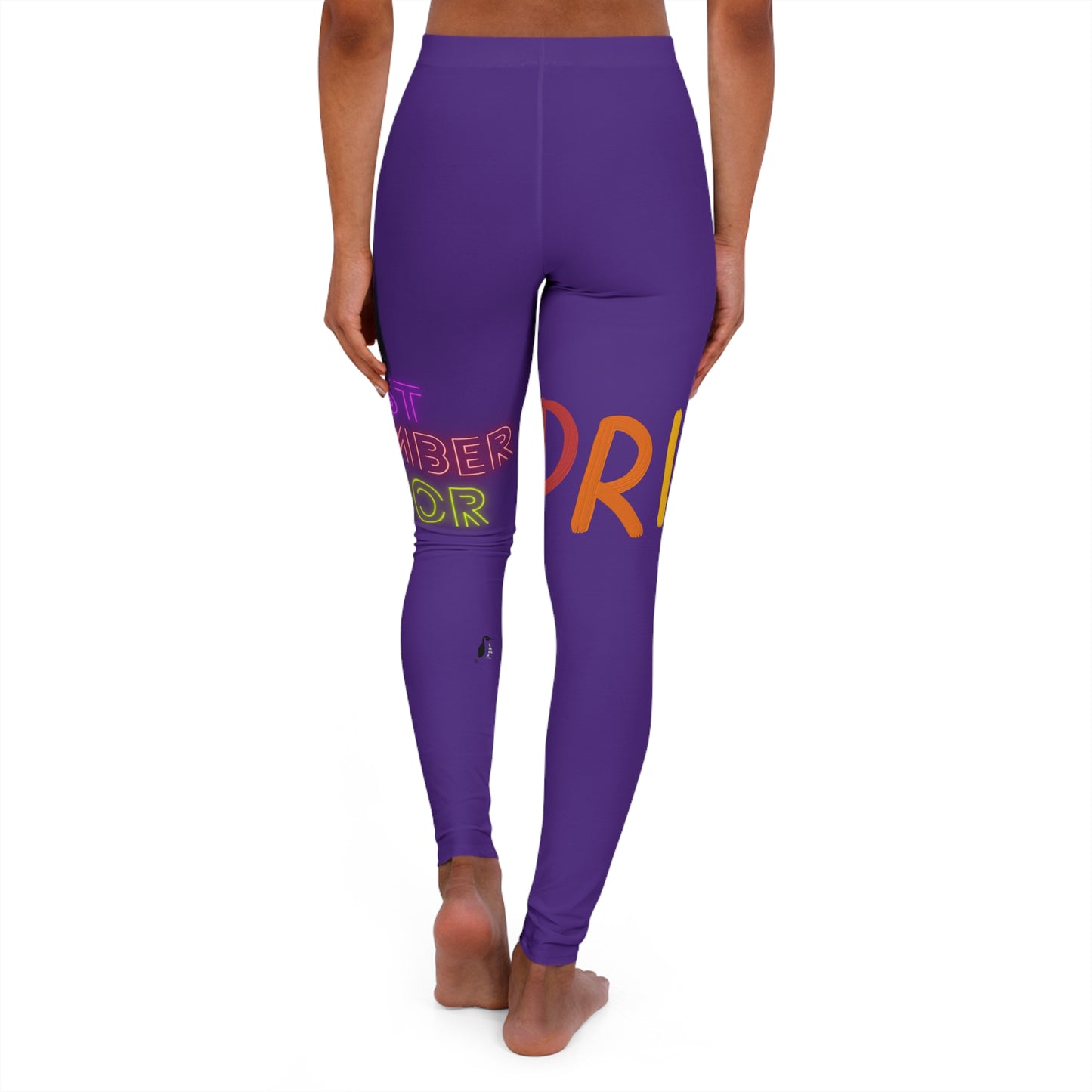 Women's Spandex Leggings: LGBTQ Pride Purple