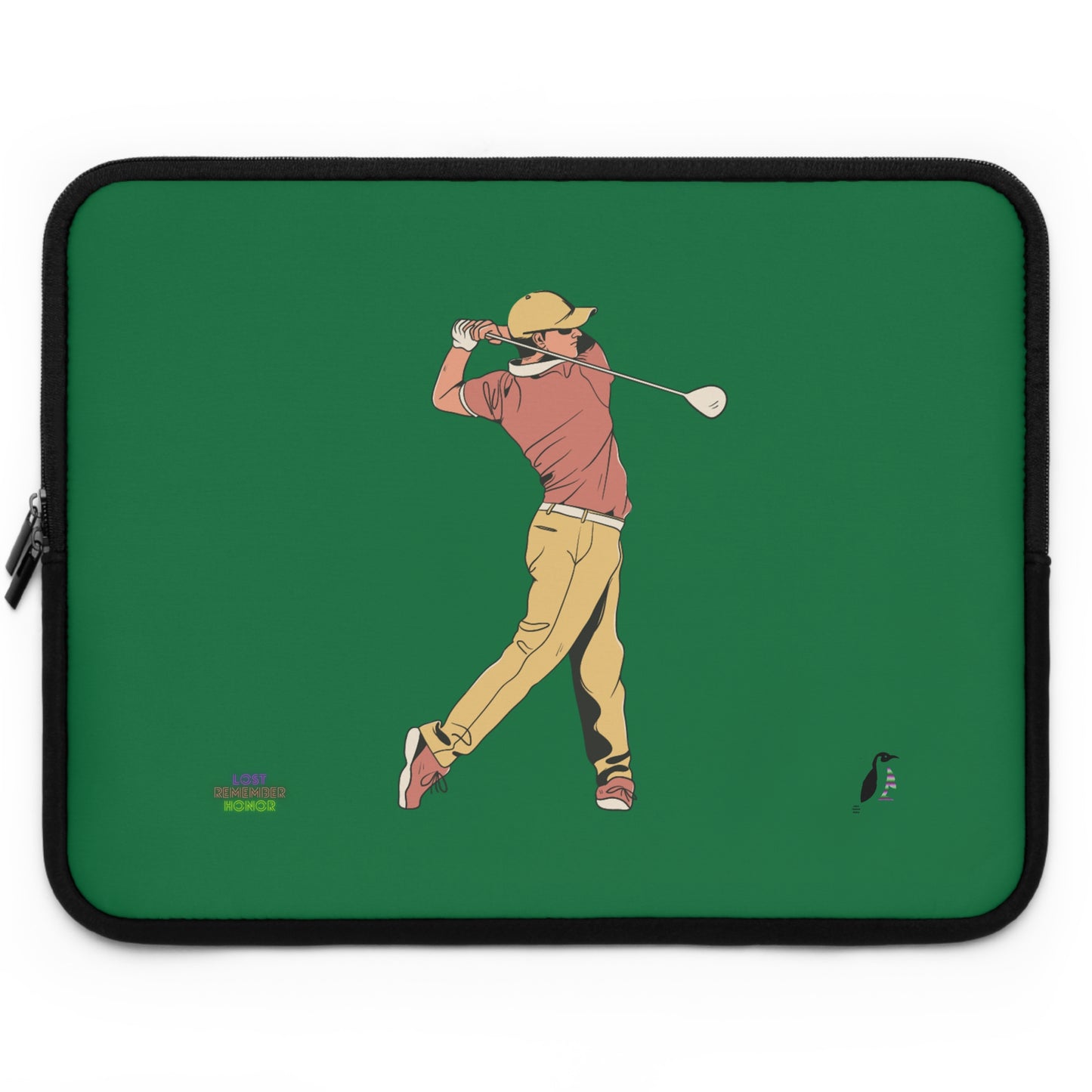 Laptop Sleeve: Golf Dark Green