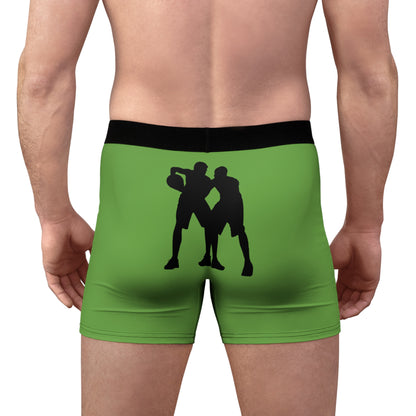 Men's Boxer Briefs: Basketball Green