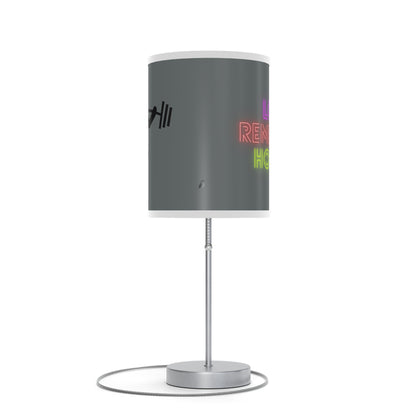 Lamp on a Stand, US|CA plug: Weightlifting Dark Grey