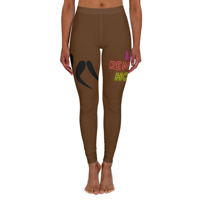 Women's Spandex Leggings: Wrestling Brown