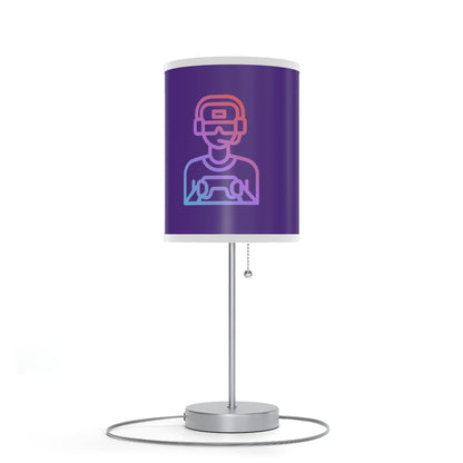 Lamp on a Stand, US|CA plug: Gaming Purple