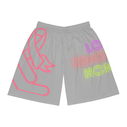 Basketball Shorts: Fight Cancer Lite Grey