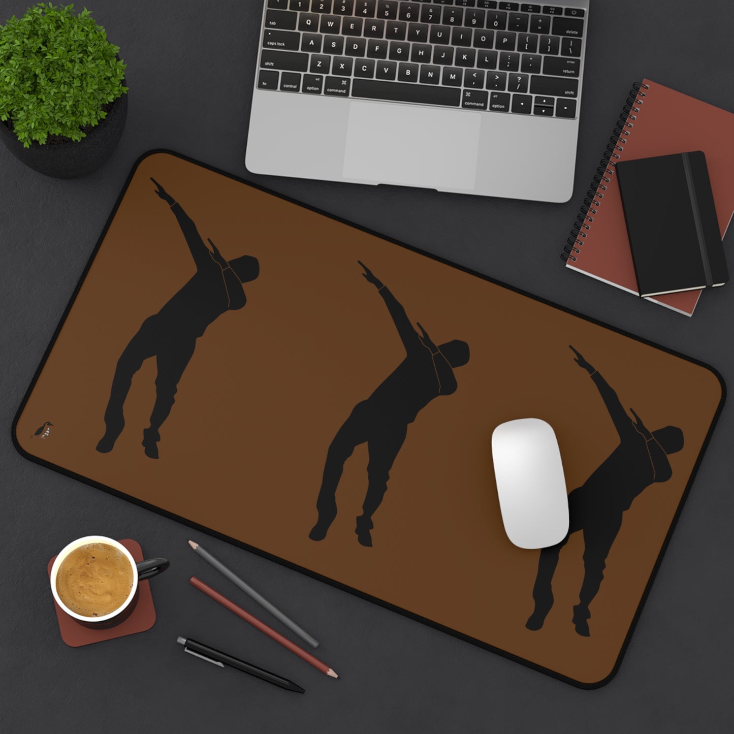 Desk Mat: Dance Brown