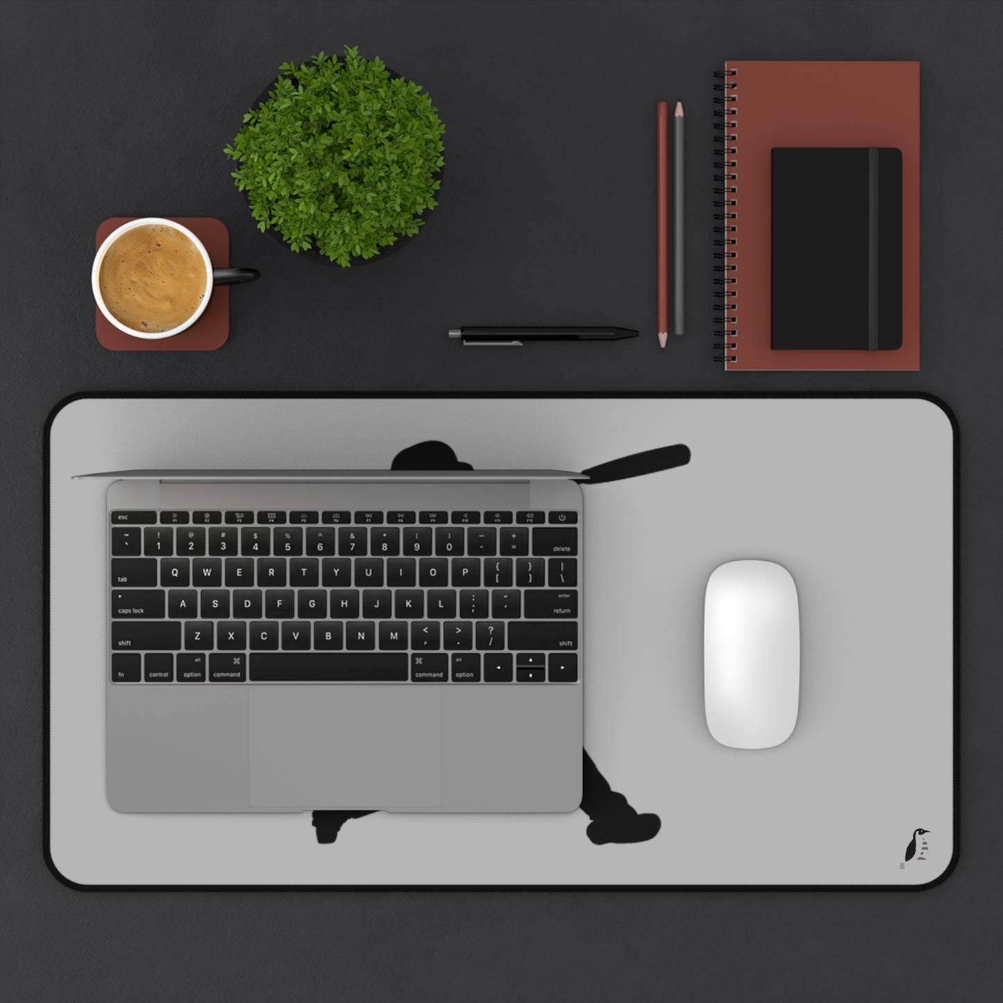 Desk Mat: Baseball Lite Grey