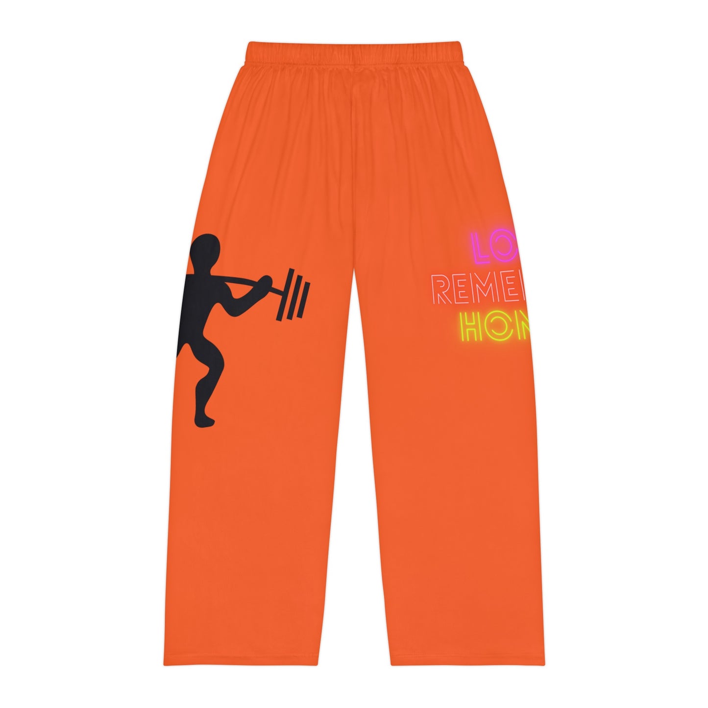 Men's Pajama Pants: Weightlifting Orange