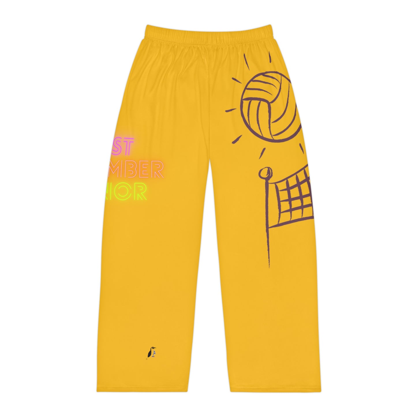 Men's Pajama Pants: Volleyball Yellow